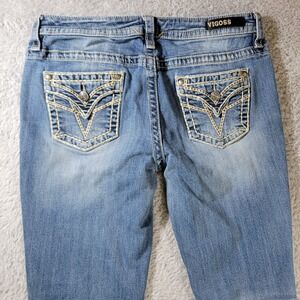 Vigoss Slim Boot Jeans Womens 32x31 Heritage Embroidered Country Western Cowgirl